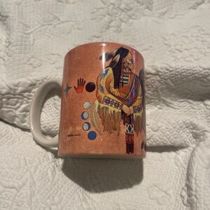 Ceramic Mug with Native American Art Design